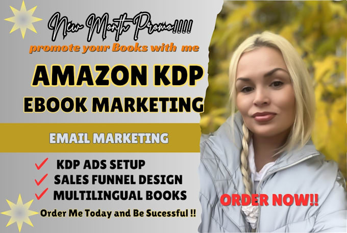 Gig Preview - Do book and ebook marketing multilingual book promotion amazon KDP ads