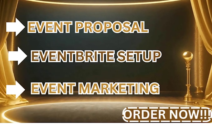 Gig Preview - Event proposal, eventbrite setup and event marketing