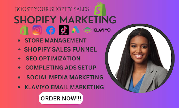 Gig Preview - Do shopify sales funnel, shopify marketing to boost shopify sales and traffic