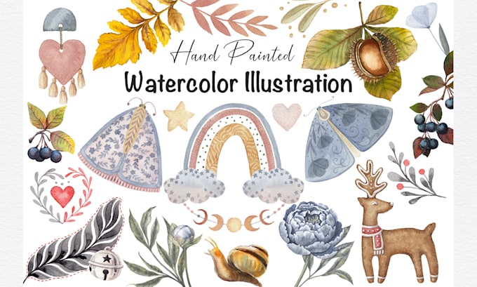 Gig Preview - Create a hand drawn watercolor illustration