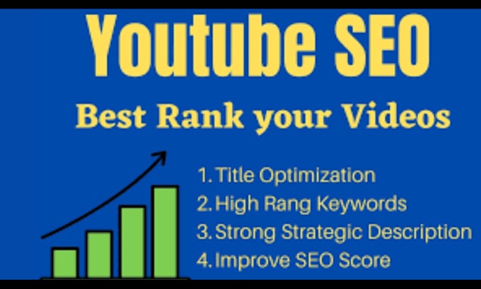 Gig Preview - Be your youtube video seo expert and help channel rank high top 10