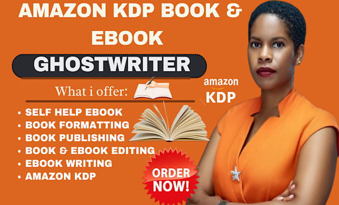 Gig Preview - Be nonfiction ghostwriter, book editor, ebook ghostwriter, KDP book formatting