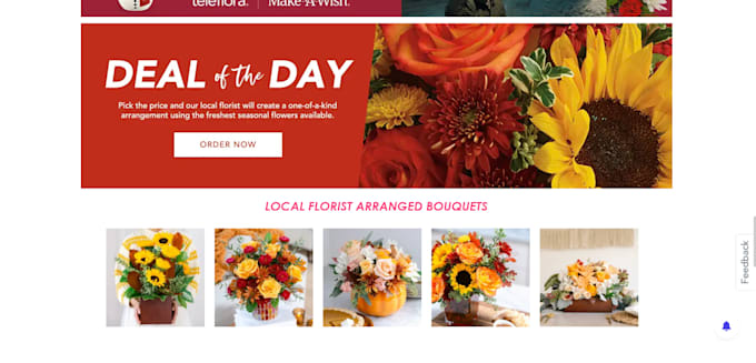 Bestseller - design flower florist shopify store flower website