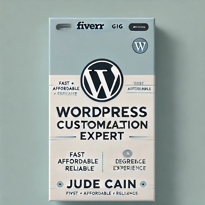 Gig Preview - Design, customize, and fix your wordpress website