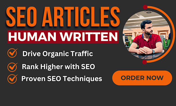 Gig Preview - Do SEO article writing blog post writing content writing and human writing