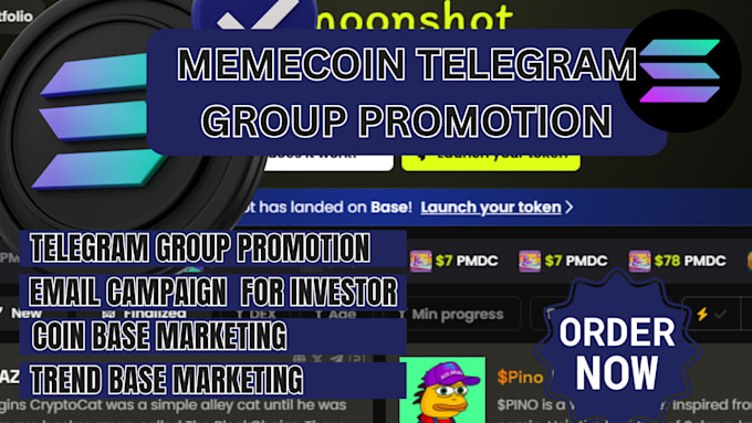 Gig Preview - Boost your pump fun project to 50m crypto investors, solana memecoin promotion