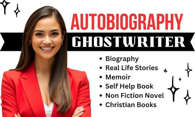 Gig Preview - Be your memoir biography real life story, autobiography ghostwriter, non fiction