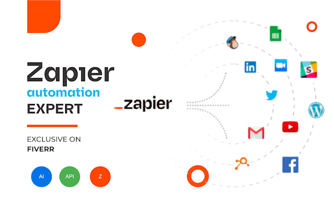 Gig Preview - Be your zapier expert, automation, webhook, API integration, ai bot, workflows