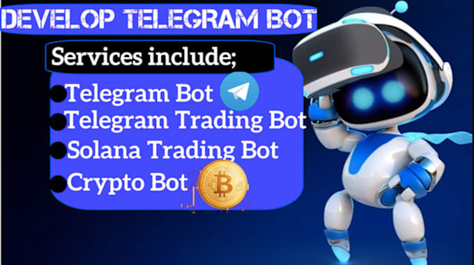 Gig Preview - Deveop solana trading bot, telegram pump fun bot, raydium bot, dex screener bot