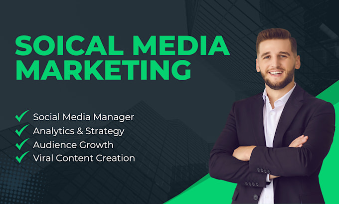 Gig Preview - Be your professional social media marketing manager