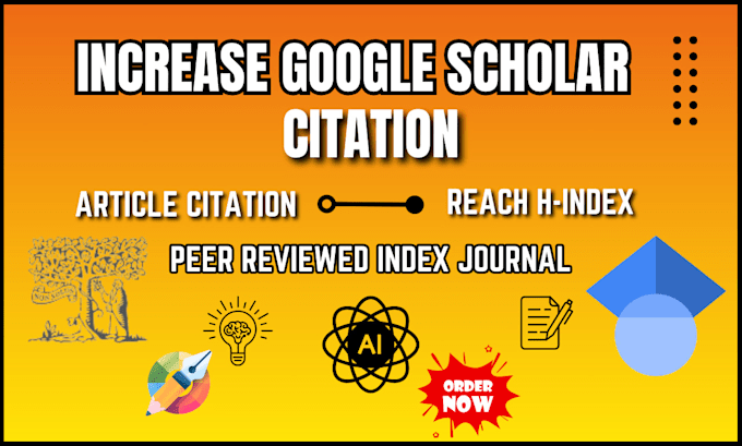 Gig Preview - Write and publish article to increase google scholar citation in a index journal