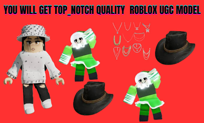 Gig Preview - Create a custom ugc items, roblox accessories, ugc model, game asset in blender