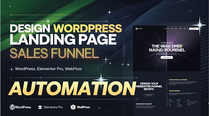 Bestseller - design fast and responsive wordpress landing page with elementor pro