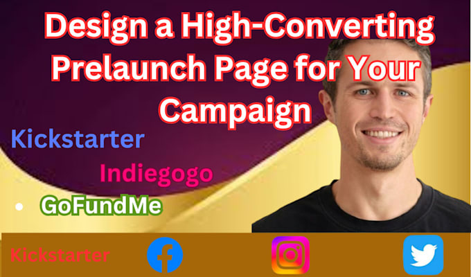 Gig Preview - Create and design a high converting prelaunch page for your campaign