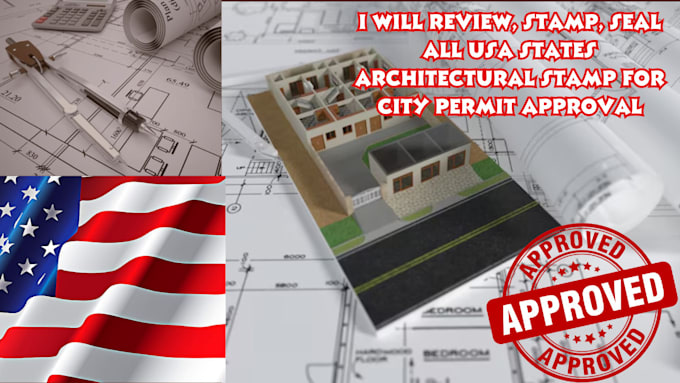 Gig Preview - Review, stamp, seal all USA states architectural drawing for city permit