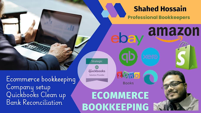 Gig Preview - Do professinal ecommerce bookeepping with quickbooks, xero and wave