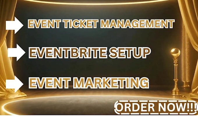 Gig Preview - Do event ticket management, event promotion and linkedin event