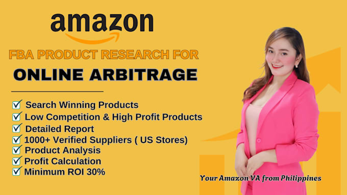 Gig Preview - Do amazon product research fba online arbitrage US clients