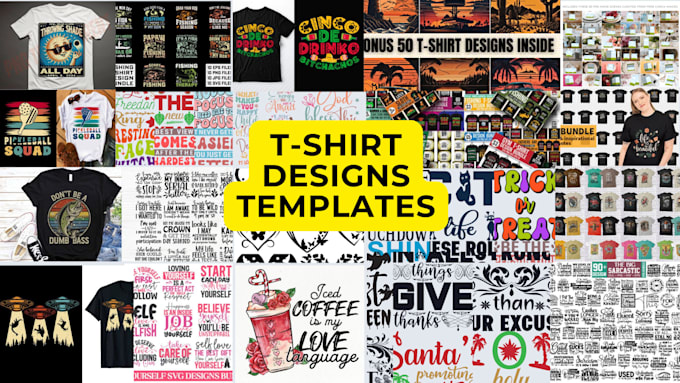 Gig Preview - Provide premade 1600 editable high quality t shirt designs