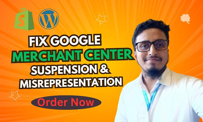 Gig Preview - Fix google merchant center suspension and misrepresentation