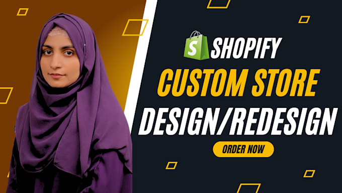 Gig Preview - Design, redesign shopify custom store, professional store, dropshipping store