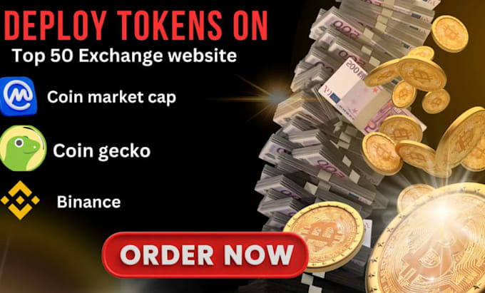 Gig Preview - List your token on coin market cap and coin gecko