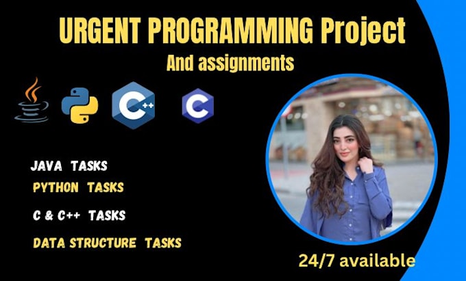 Gig Preview - Solve your urgent coding assignments in java, c, cpp, python, html