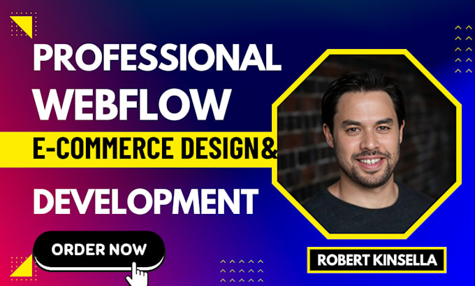 Gig Preview - Design a webflow ecommerce website, develop webflow website design