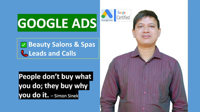 Gig Preview - Run google PPC ads for beauty salons and spas to get leads ands calls