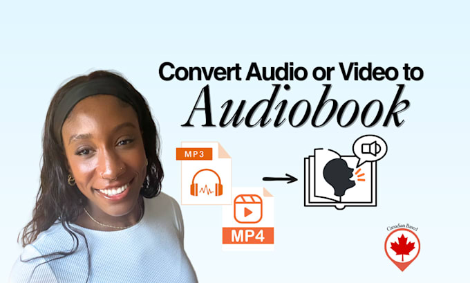 Gig Preview - Convert audio and video to audiobook with chapters