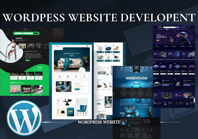 Gig Preview - Modern wordpress website development business website custom wordpress website