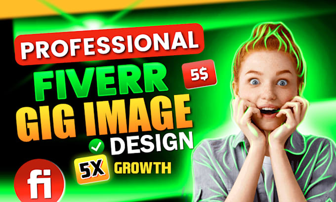 Bestseller - design fiverr gig image, fiverr gig cover, gig thumbnail, gig picture