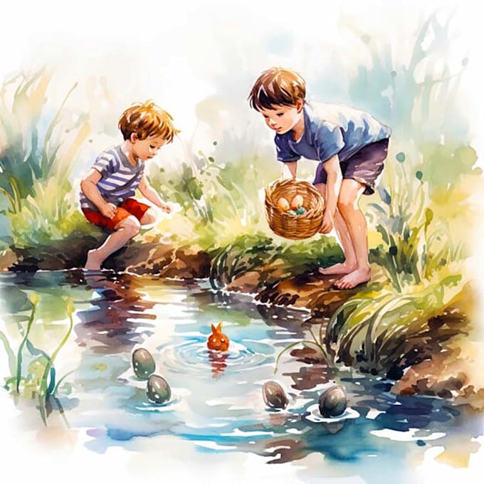 Bestseller - do watercolor children book illustration, cover art, story book illustration