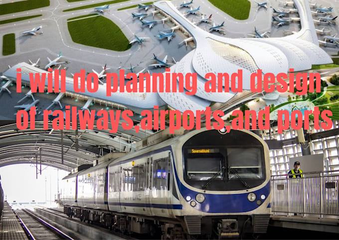 Gig Preview - Do planning and design of railways,airports,and ports