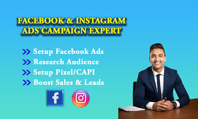 Gig Preview - Setup facebook instagram meta ads campaign for leads and sales