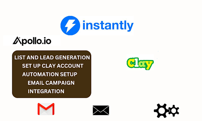 Gig Preview - Clay, clay com, hubspot crm, instantly, zoho crm hubspot automation clay