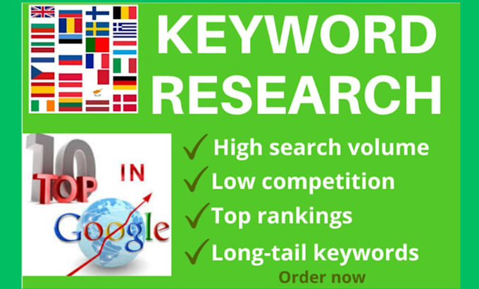 Gig Preview - Do best keyword research analysis for google rankings