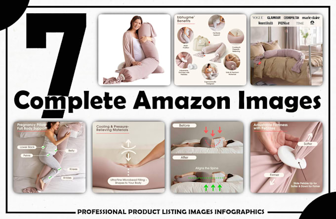 Gig Preview - Design amazon product listing images and infographics