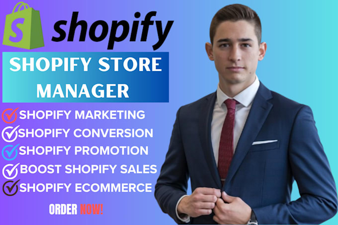 Gig Preview - Be shopify manager shopify promotion automated shopify boost shopify sales store