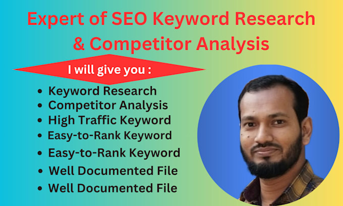 Gig Preview - Guide to professional keyword research for SEO prosperity