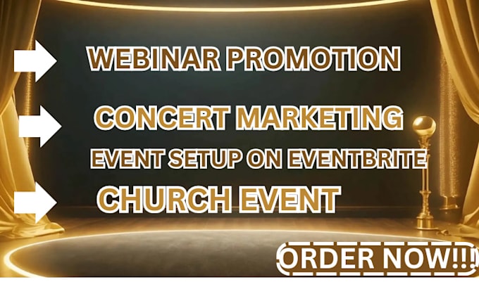 Gig Preview - Do webinar promotion, concert marketing, church event