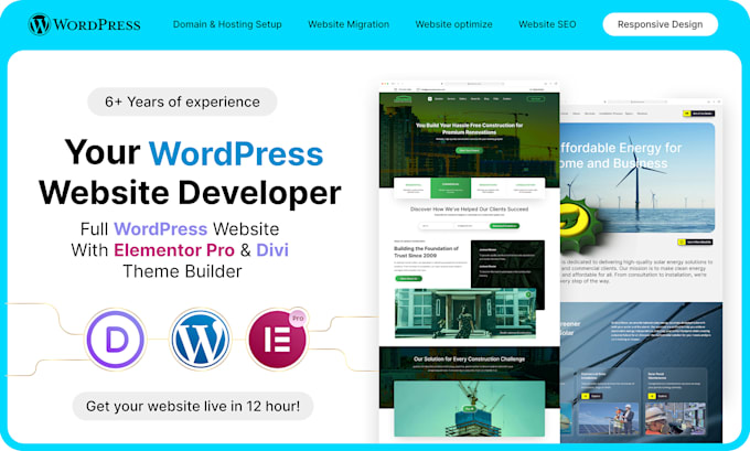 Gig Preview - Design and build a wordpress website