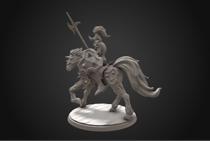 Gig Preview - Do 3d action figure,character ttrpg miniature,toys and game assets via blender