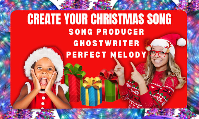 Gig Preview - Create melody song lyrics, sweet christian christmas jingle, music production