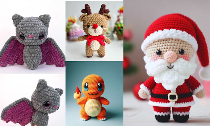 Gig Preview - Write amigurumi crochet pattern with step by step video and pictures tutorial