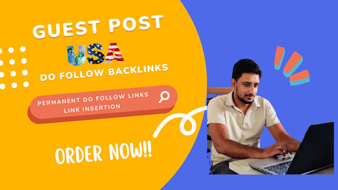 Gig Preview - Provide do follow backlinks from USA sites via guest post