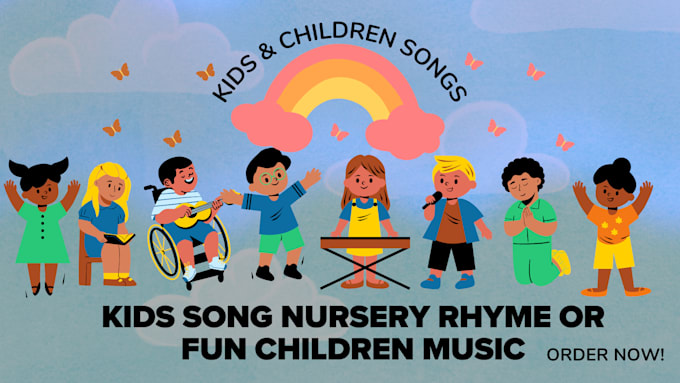 Gig Preview - Sing children songs nursery rhymes and kid song as female singer and songwriter