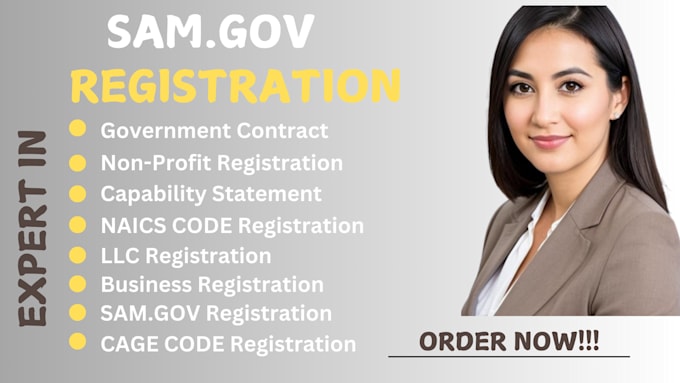 Gig Preview - Do samgov registration, capability statement, proposal writing, grant support