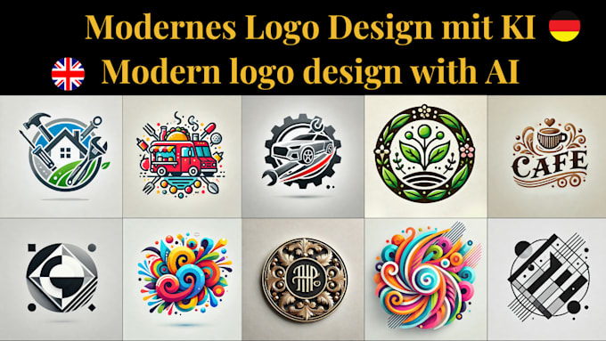 Gig Preview - Create impressive logo with ai design for your business