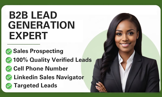 Gig Preview - B2b lead generation using zoominfo, linkedin sales navigator, lusha